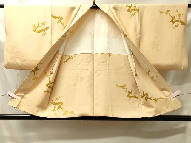 平和屋着物#羽織 地紋起こし 枝花文 正絹 逸品 CABJ5579in