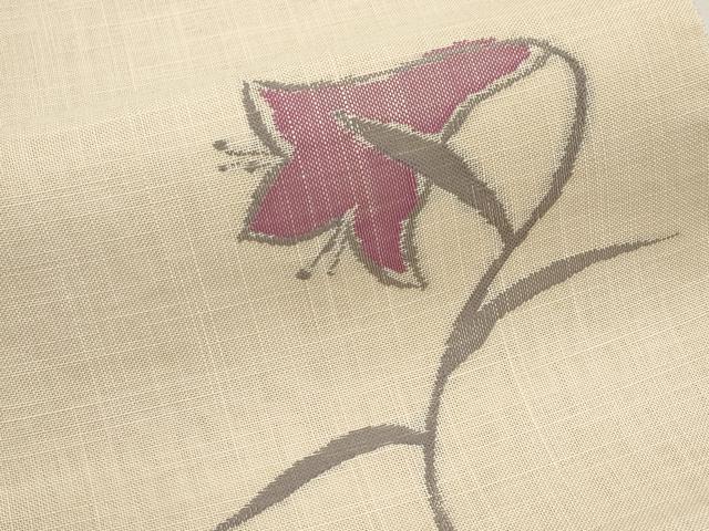 平和屋着物*夏物 八寸名古屋帯 草花文 CABJ5606tx