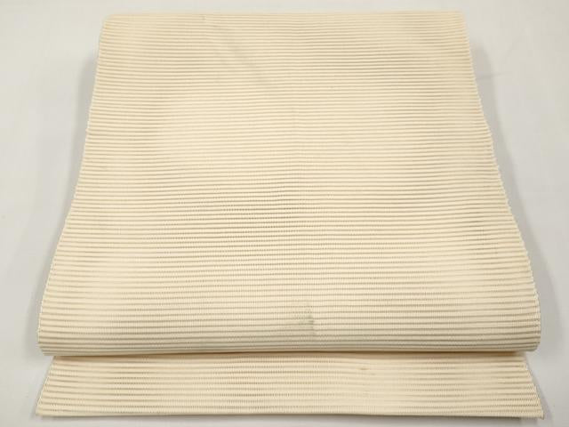 平和屋着物*夏物 八寸名古屋帯 絽綴れ 丁子色 正絹 逸品 CABJ5623tx
