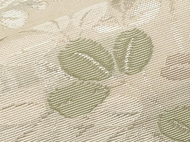 平和屋着物*夏物 六通柄袋帯 萩文 銀糸 正絹 逸品 CABJ5641tx