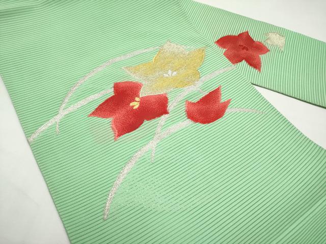 平和屋着物*夏物 八寸名古屋帯 絽綴れ 桔梗 金銀糸 正絹 逸品 CABJ5653tx