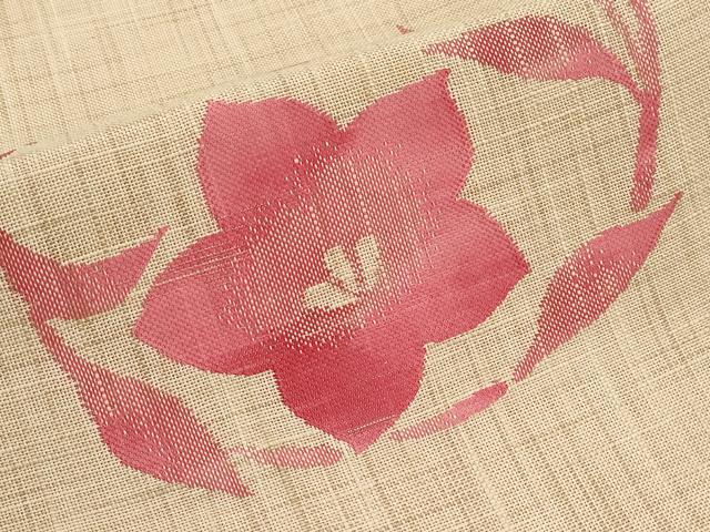 平和屋着物*夏物 八寸名古屋帯 花丸文 正絹 逸品 CABJ5659tx