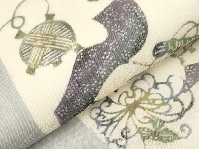 平和屋着物*夏物 九寸名古屋帯 天然繭 絹芭蕉布染 いろは歌 正絹 逸品 CABJ5664tx