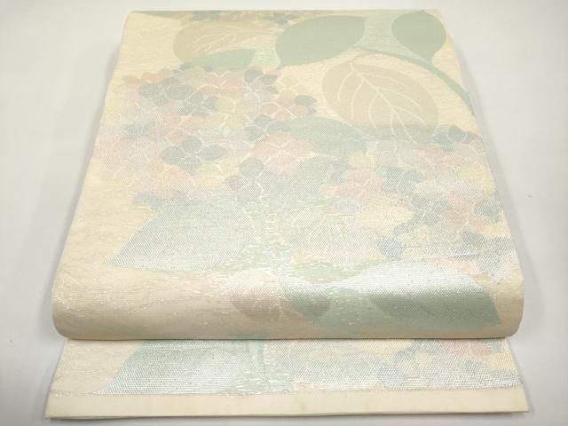 平和屋着物*夏物 六通柄 本袋帯 紫陽花 銀糸 正絹 逸品 CABJ5697tx