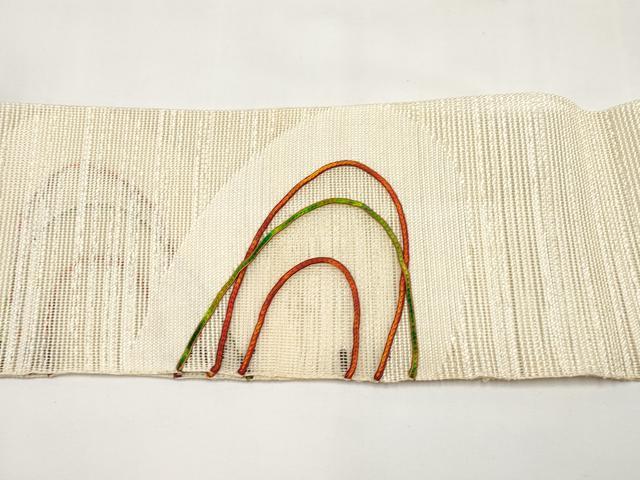 平和屋着物*夏物 八寸名古屋帯 紐文 正絹 逸品 CABJ5710tx