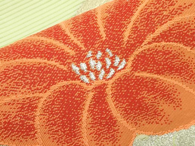 平和屋着物*夏物 八寸名古屋帯 絽綴れ 枝花文 金銀糸 正絹 逸品 未使用 CABJ5718tx