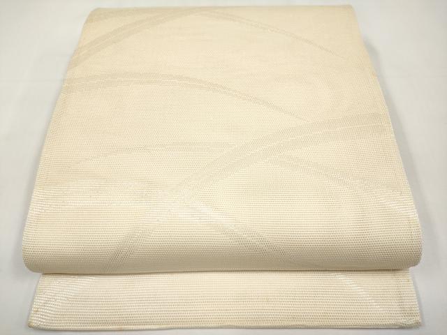 平和屋着物*夏物 六通柄袋帯 芝草文 銀糸 正絹 逸品 CABJ5732tx