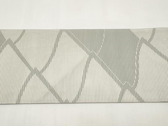 平和屋着物*夏物 九寸名古屋帯 瓦文 正絹 逸品 CABJ5751tx