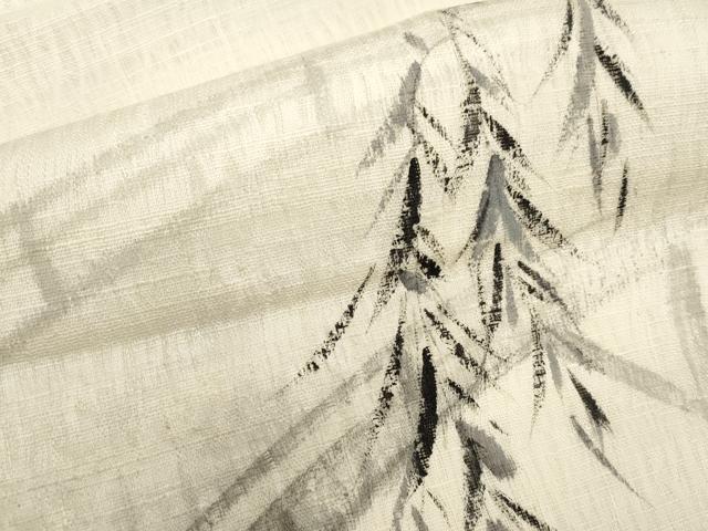 平和屋着物*夏物 九寸名古屋帯 作家物 手描き 渡り橋文 正絹 逸品 CABJ5754tx
