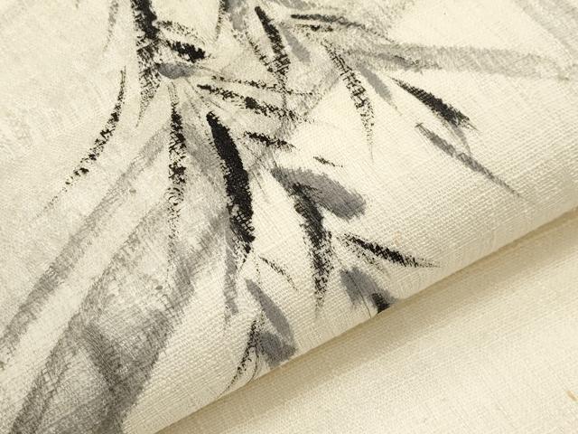 平和屋着物*夏物 九寸名古屋帯 作家物 手描き 渡り橋文 正絹 逸品 CABJ5754tx