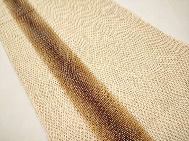 平和屋着物*夏物 八寸名古屋帯 羅 間道 正絹 逸品 CABJ5789tx