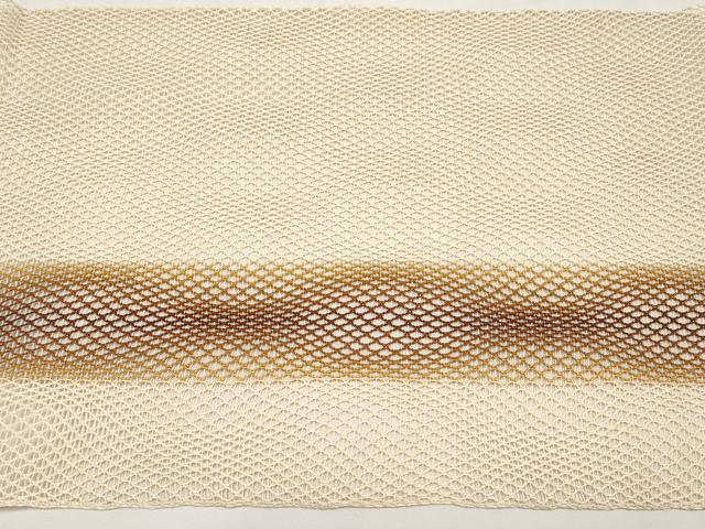 平和屋着物*夏物 八寸名古屋帯 羅 間道 正絹 逸品 CABJ5789tx