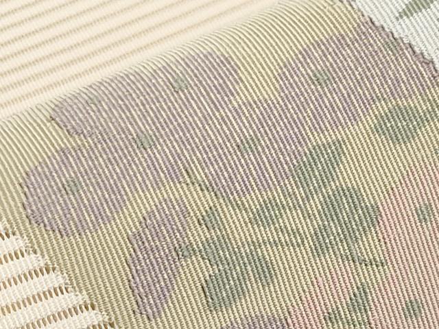 平和屋着物*夏物 八寸名古屋帯 絽綴れ 短冊枝花文 金糸 正絹 逸品 CABJ5793tx