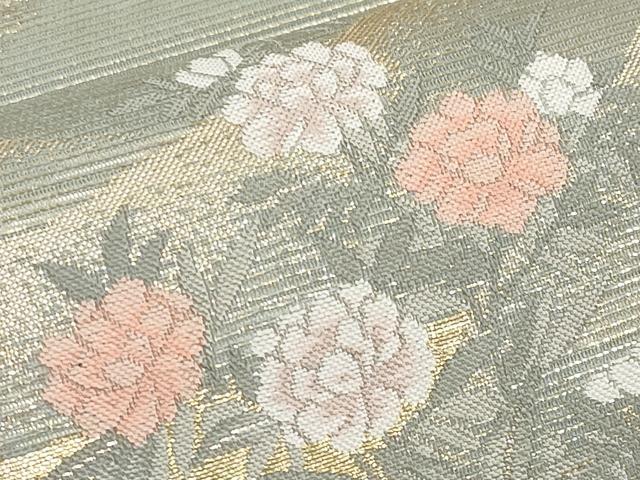 平和屋着物*夏物 六通柄袋帯 障壁の世界 金糸 正絹 逸品 未使用 CABJ5805tx