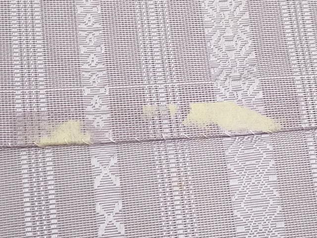 平和屋着物*夏物 本場筑前博多織 八寸名古屋帯 紗献上 浅紫色 正絹 逸品 CABJ5830tx