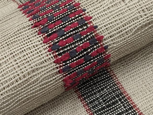 平和屋着物*夏物 八寸名古屋帯 間道 正絹 逸品 CABJ5847tx