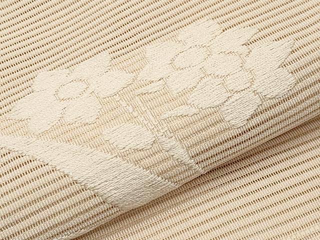 平和屋着物*夏物 八寸名古屋帯 絽綴れ 水仙 正絹 逸品 CABJ5858tx