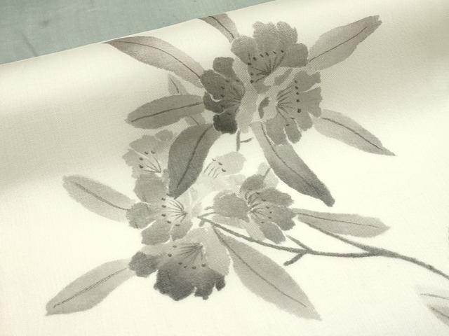 平和屋着物*夏物 九寸名古屋帯 手描き 枝花文 正絹 逸品 CABJ5871tx