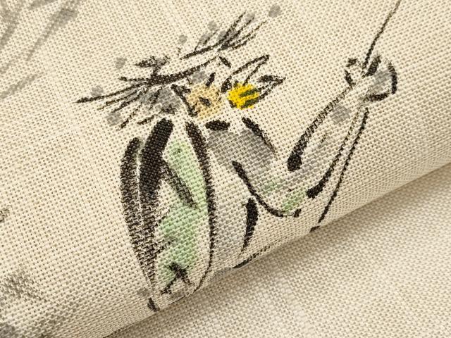 平和屋着物*夏物 八寸名古屋帯 手描き カッパ 河童 未使用 CABJ5937tx