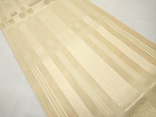 平和屋着物*夏物 本場筑前博多織 八寸名古屋帯 紗献上 丁子色 正絹 逸品 CABJ5957tx