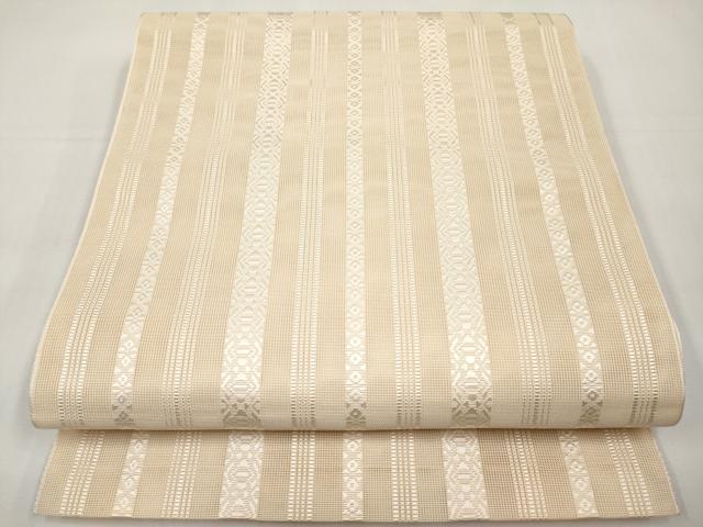 平和屋着物*夏物 本場筑前博多織 八寸名古屋帯 紗献上 正絹 逸品 CABJ5958tx