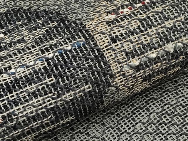 平和屋着物*夏物 八寸名古屋帯 羅 抽象文 正絹 逸品 CABJ5973tx