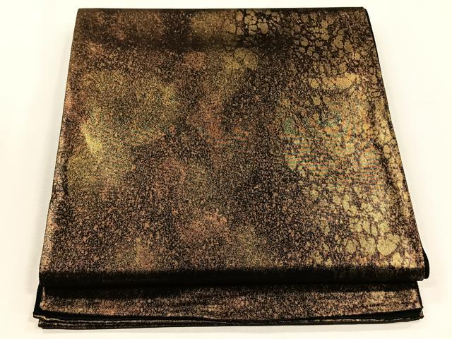 平和屋着物◎六通柄袋帯 霞文 金糸 正絹 逸品 CABJ6028yk
