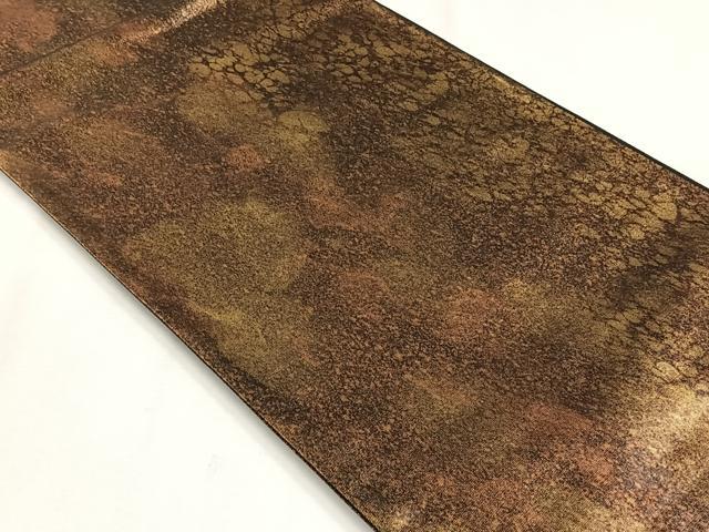 平和屋着物◎六通柄袋帯 霞文 金糸 正絹 逸品 CABJ6028yk