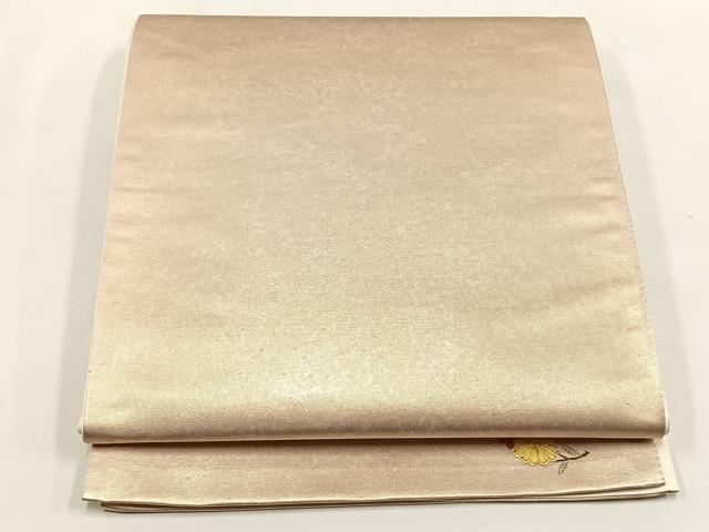 平和屋着物◎六通柄袋帯 霞文 ワンポイント 菊丸文 金糸 正絹 逸品 CABJ6126yk
