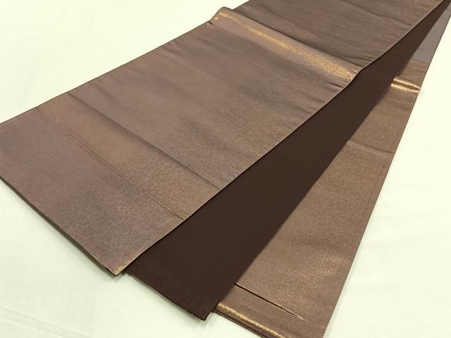 平和屋着物◎六通柄袋帯 霞文 金糸 正絹 逸品 CABJ6134yk
