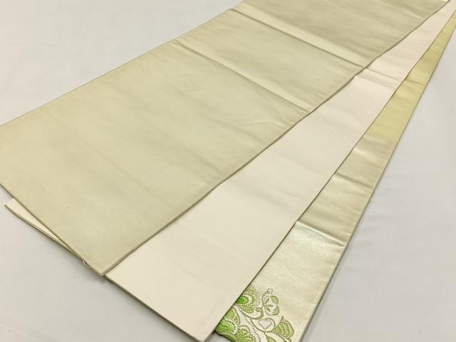 平和屋着物◎中国三大刺繍 総相良刺繍 太鼓柄袋帯 花唐草文 正絹 逸品 CABJ6144yk