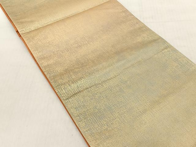 平和屋着物◎全通柄袋帯 霞文 金糸 正絹 逸品 CABJ6244yk