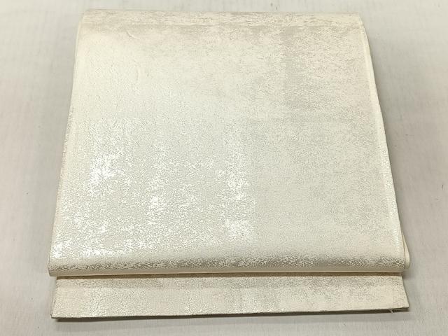 平和屋着物◎六通柄袋帯 霞文 銀糸 正絹 逸品 CABJ6277yk