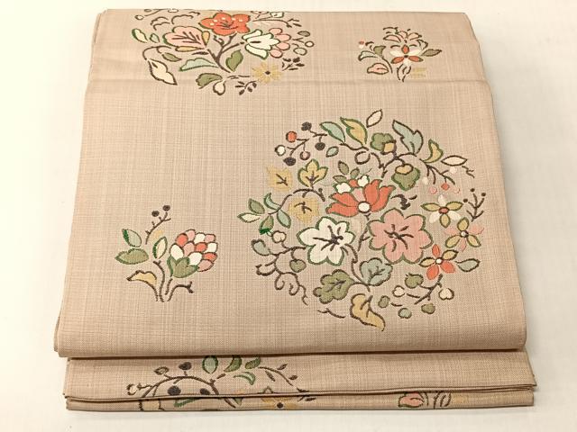 平和屋着物◎六通柄 本袋帯 欧風 正絹 逸品 CABJ6317yk