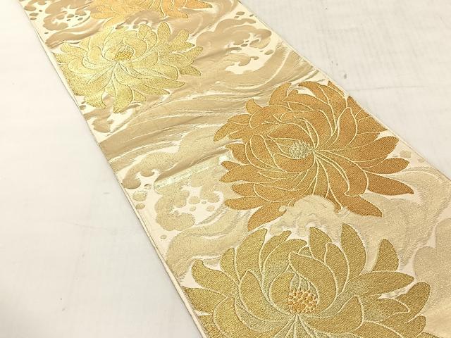 平和屋着物◎六通柄袋帯 乱菊 金糸 正絹 逸品 CABJ6332yk