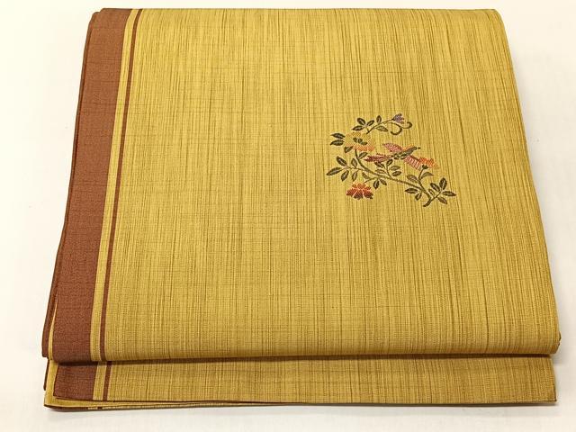 平和屋着物◎太鼓柄袋帯 花鳥文 正絹 逸品 CABJ6399yk