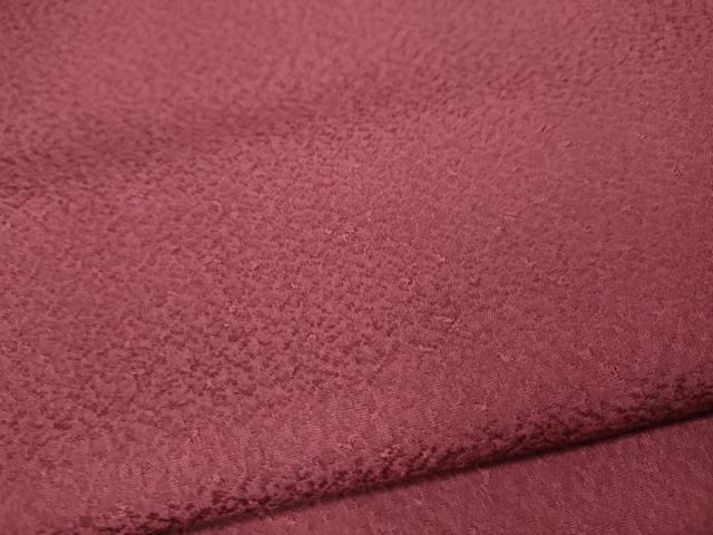 平和屋着物●上質な色無地 紋意匠 浅蘇芳色 正絹 逸品 CABJ6403ut
