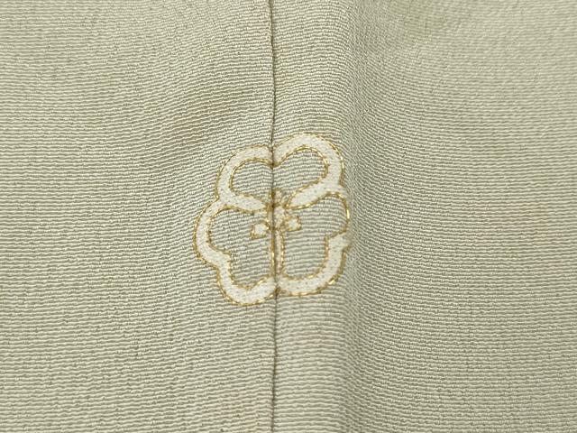 平和屋着物●人間国宝 五代 田畑喜八 訪問着 駒刺繍 立波貝松文 金彩 正絹 逸品 CABJ6413ut