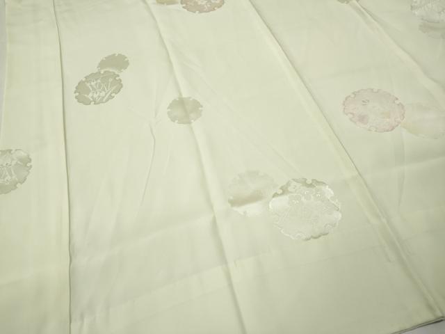 平和屋着物●長襦袢 無双仕立て 雪輪花文 暈し染め 正絹 逸品 CABJ6430ut