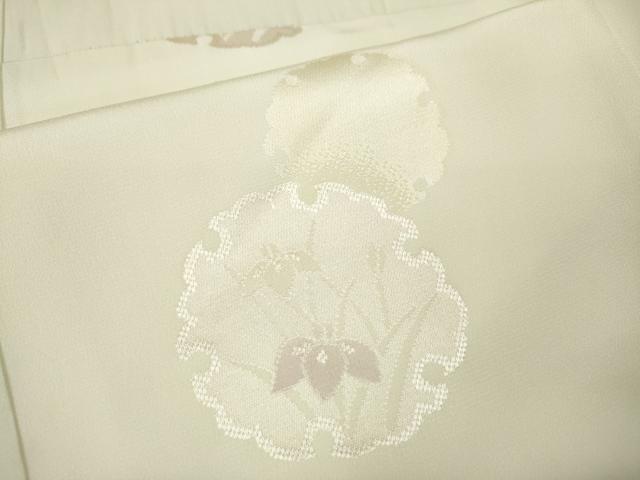 平和屋着物●長襦袢 無双仕立て 雪輪花文 暈し染め 正絹 逸品 CABJ6430ut