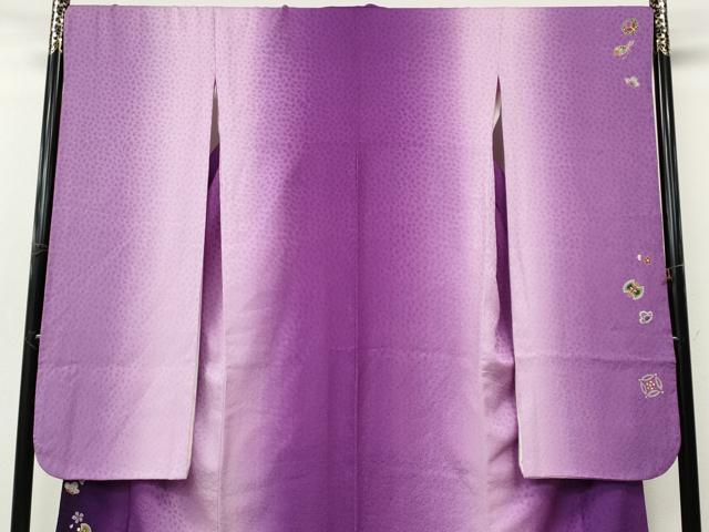 平和屋着物●豪華振袖 ふくれ織 刺繍 打ち出の小槌 瓢箪 舞花文 暈し染め 金彩 正絹 逸品 CABJ6433ut