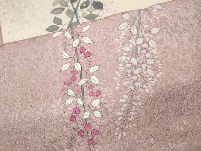 平和屋着物●訪問着 枝垂れ花文 暈し染め 仮絵羽 正絹 逸品 未使用 CABJ6439ut