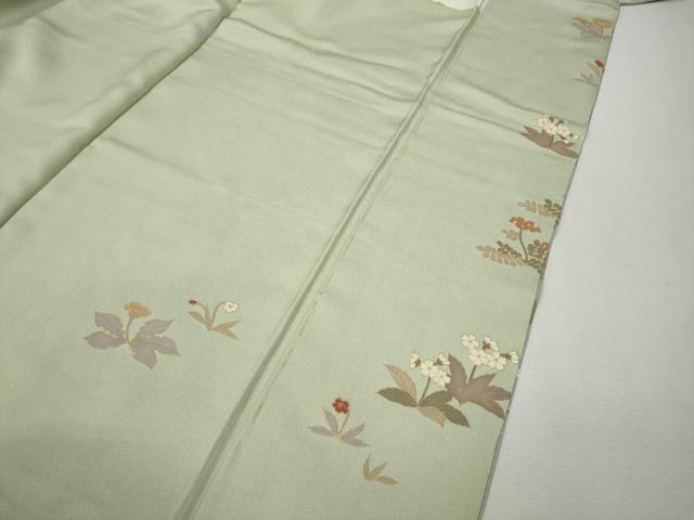 平和屋着物●訪問着 駒刺繍 草花文 暈し染め 金彩 正絹 逸品 CABJ6440ut