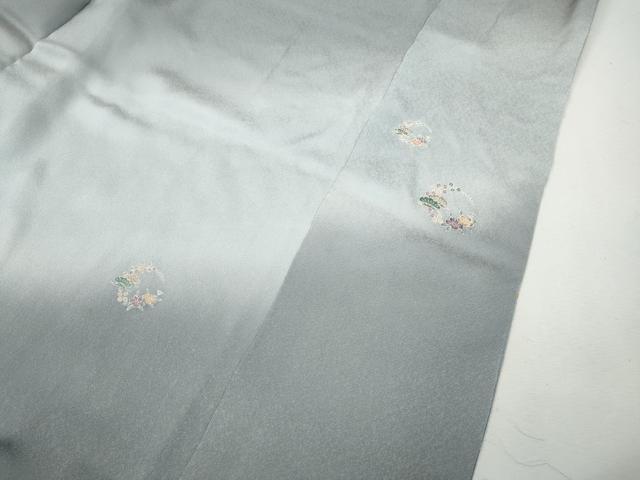 平和屋着物●豪華色留袖 箔散らし 暈し染め 銀通し地 正絹 逸品 CABJ6455ut