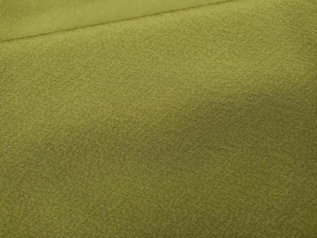 平和屋着物●上質な色無地 鶯色 正絹 逸品 未使用 CABJ6458ut