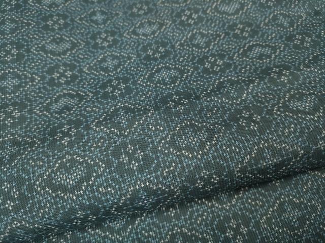 平和屋着物●本場大島紬 7マルキ 吉祥花文 正絹 逸品 CABJ6465ut