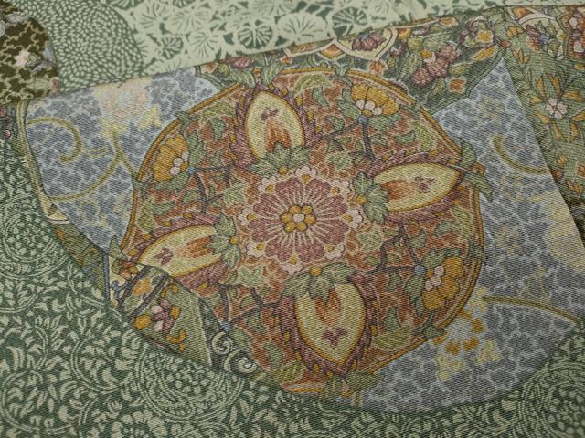 平和屋着物●訪問着 作家物 道長絵皿花文 正絹 逸品 CABJ6469ut