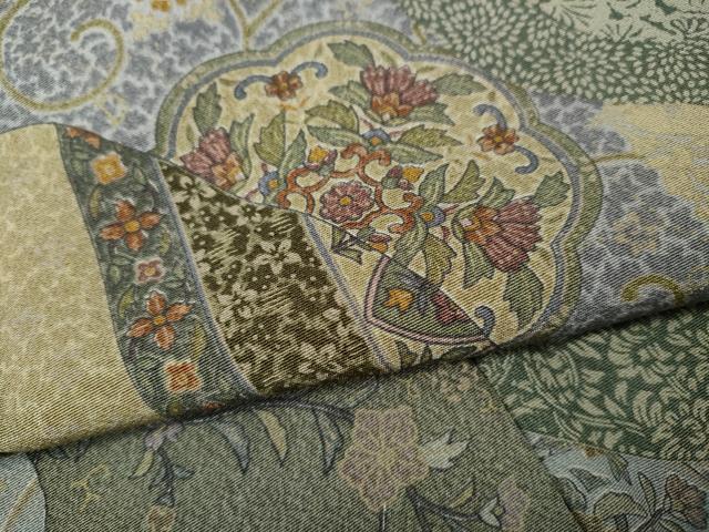平和屋着物●訪問着 作家物 道長絵皿花文 正絹 逸品 CABJ6469ut
