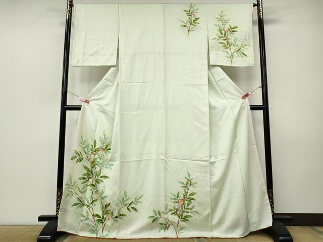 平和屋着物●訪問着 南天文 暈し染め 正絹 逸品 CABJ6471ut