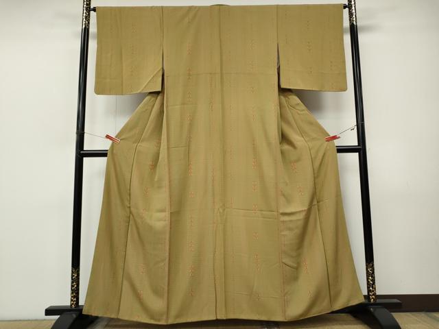 平和屋着物●上質な小紋 舞蝶文 正絹 逸品 CABJ6475ut